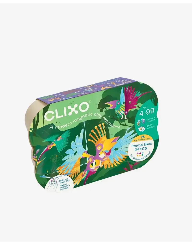 Clixo Tropical Birds Set van 24stuks