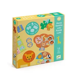 Djeco 5 Spellen - Wilde Dieren