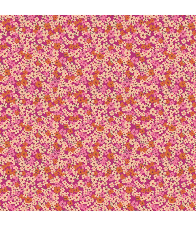 AGF: The Flower Society Fat Quarter Retro Prairie Blush