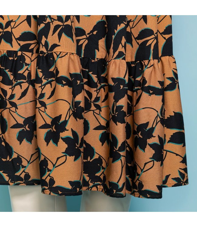 La Maison Victor Viscose Caramel Leaves - Charlotte