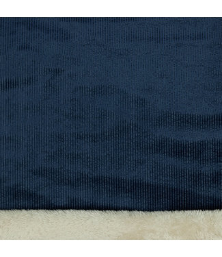 Poppy Washed Corduroy with Teddy  - Navy