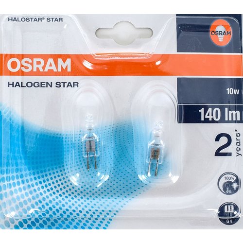 Osram Osram HALOSTAR STAR halogeenlamp 10 W G4 Warm wit - 2 stuks