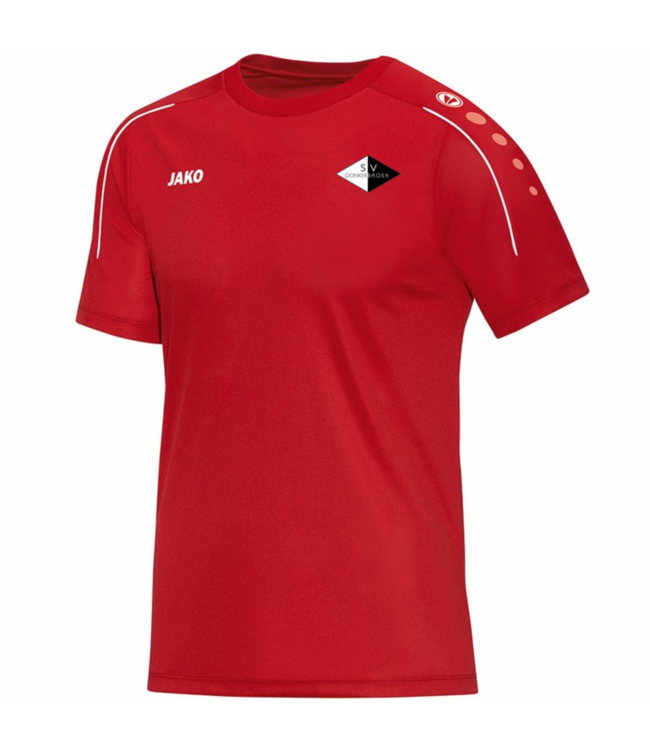 Donkerbroek t shirt rood
