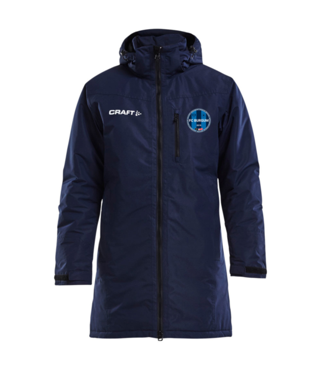 FCB parka jas dames donkerblauw