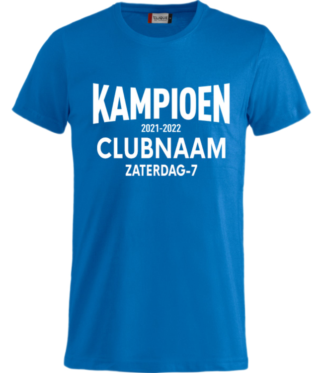Kampioensshirts Polyester Teamshop