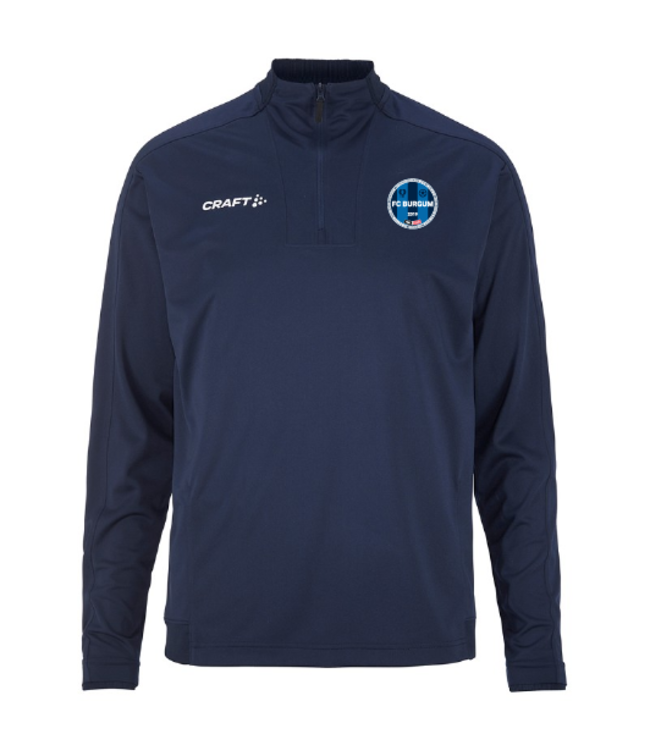 FCB ziptop donkerblauw