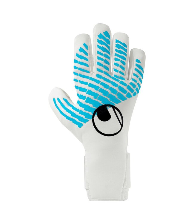 RT Sports Uhlsport FM Cybertec Absolutgrip HN Fit Keepershandschoenen Wit Felblauw Zwart