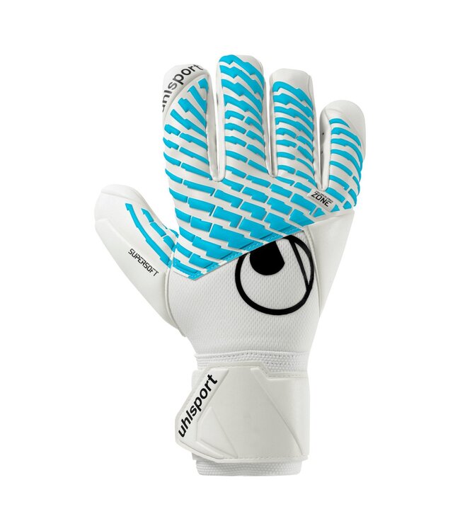 RT Sports Uhlsport FM Cybertec Supersoft HN Keepershandschoenen Wit Felblauw Zwart