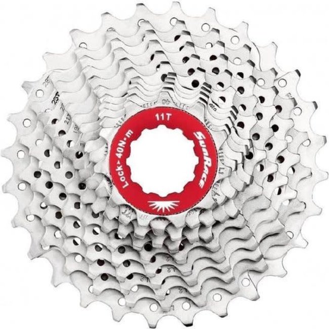 Sunrace cassette 11v 11-28 Race zilver