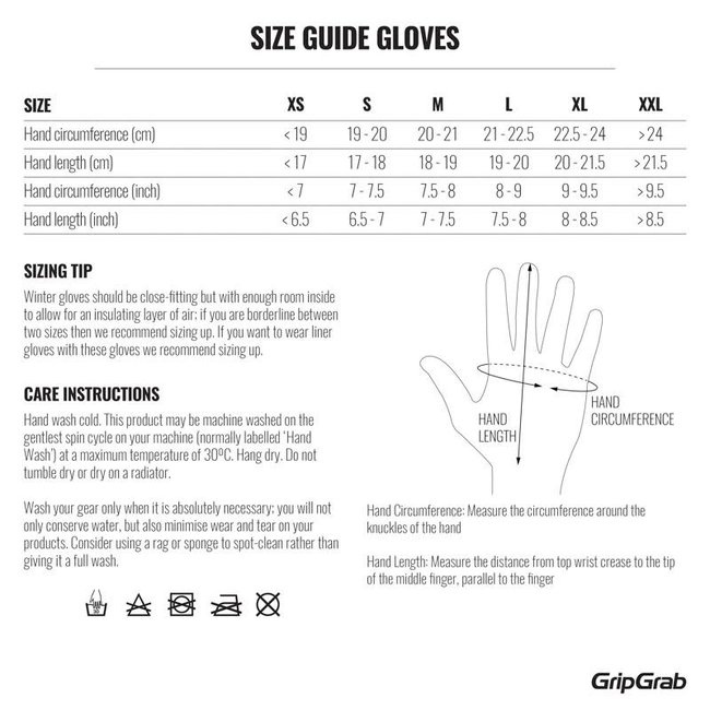 GripGrab Ride Waterproof handschoen winter < 6° (artikelnr 1063)