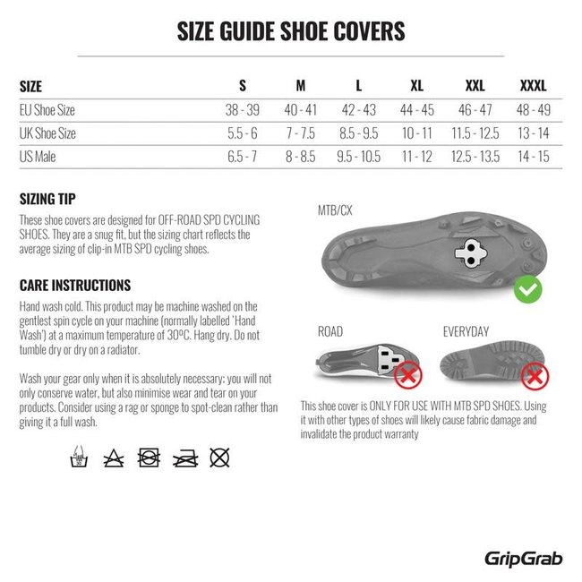 Gripgrab ARCTIC X Waterdichte deep winter MTB/CX overschoen zwart (productnr 2018)