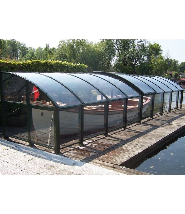 Alumon Boothuis op een vaste steiger