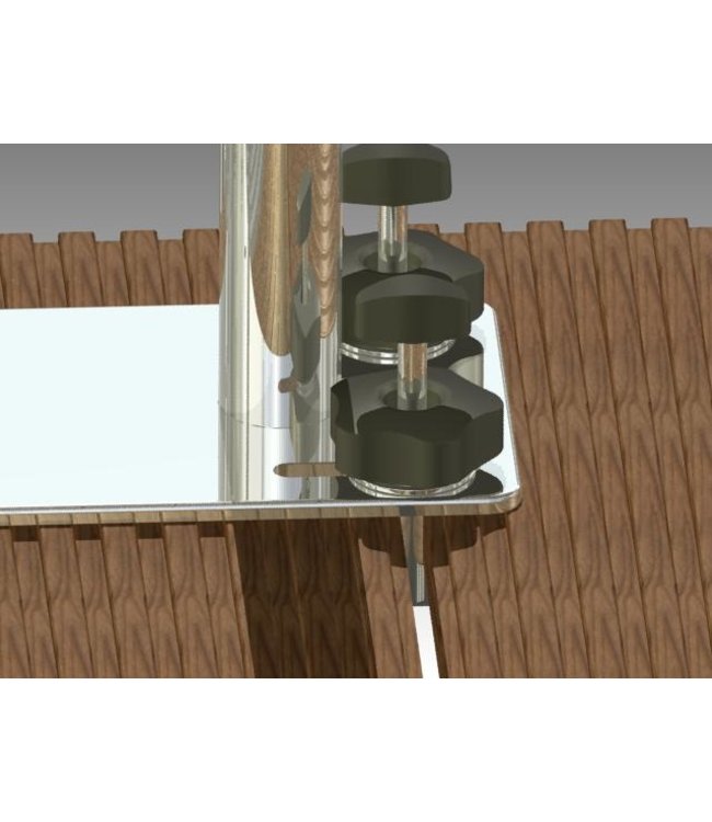 DockParts D-handrail RVS316 - instapsteun