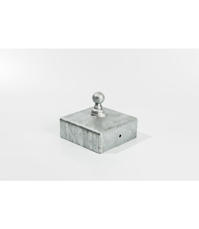 Paalmuts Vierkant met punt 120 x 120 x 45 mm  - Uitwendig