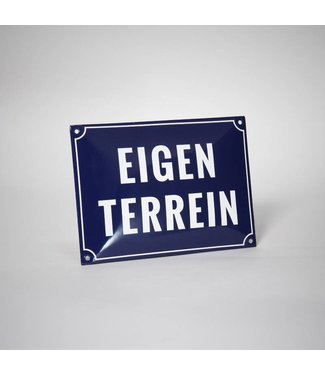 Veiligheidsbord:  Eigen Terrein (22 x 16 cm)