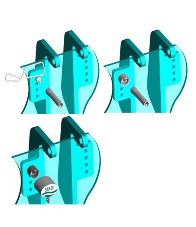 Stazo Nutlock, certified lock for heavier outboardmotors