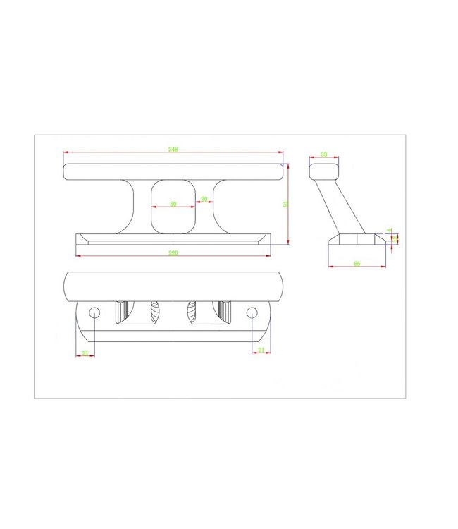 Bollard, Brushed Stainless Steel 316