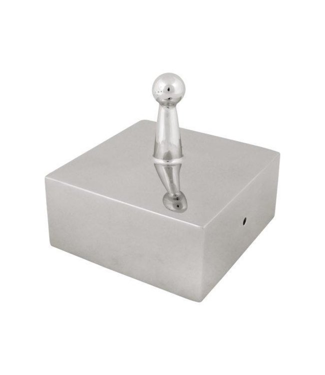 Pile Cap square with point RVS304, 104 x 104 mm