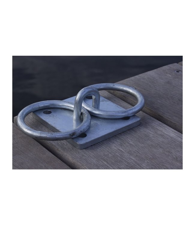 Double Mooring Ring,  Galvanized