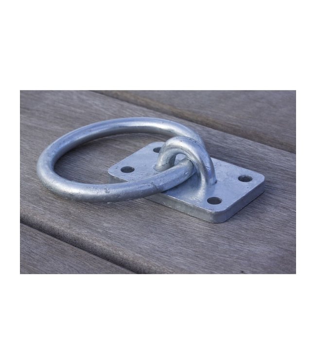 Mooring Ring,  Galvanized - rectangle base plate