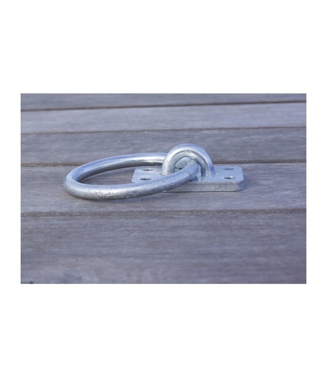 Afmeerring, Gegalvaniseerd - rechthoek voetplaat