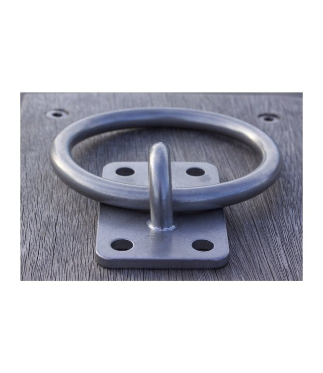 Afmeerring, RVS 316 - rechthoek voetplaat