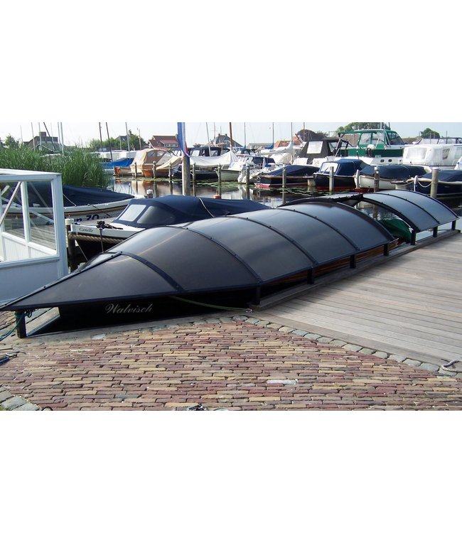 Alumon Boatcover on a jetty