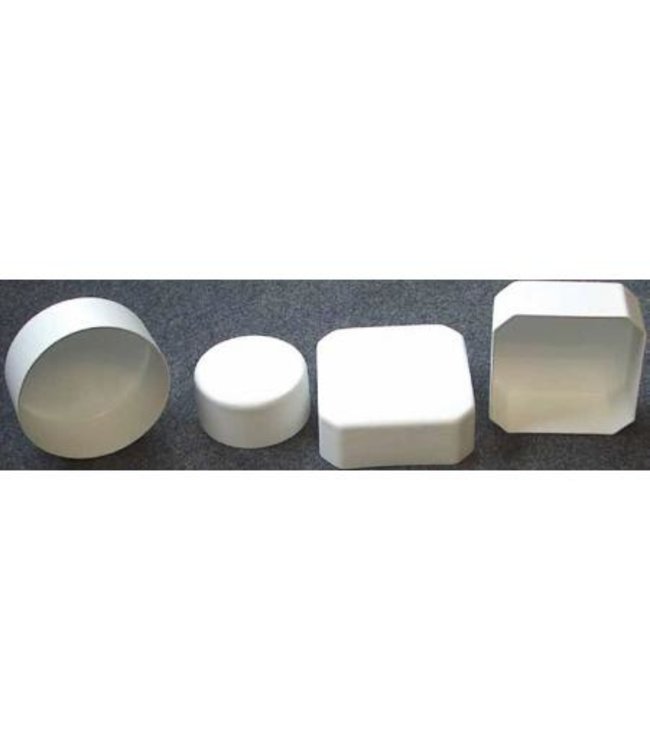 HP kunststof 8-kant paalmuts / spitsoplopend 150 x 150 x 80 mm