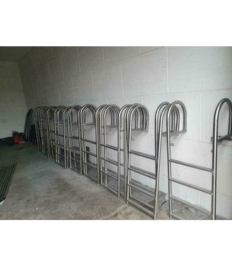 Rescue ladder 4 steps stainless steel 316 (wide)