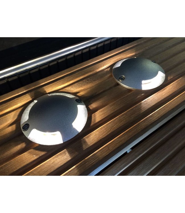 LED Decking spotlights 12 V, type 3 (surface-mounted with flat bottom)