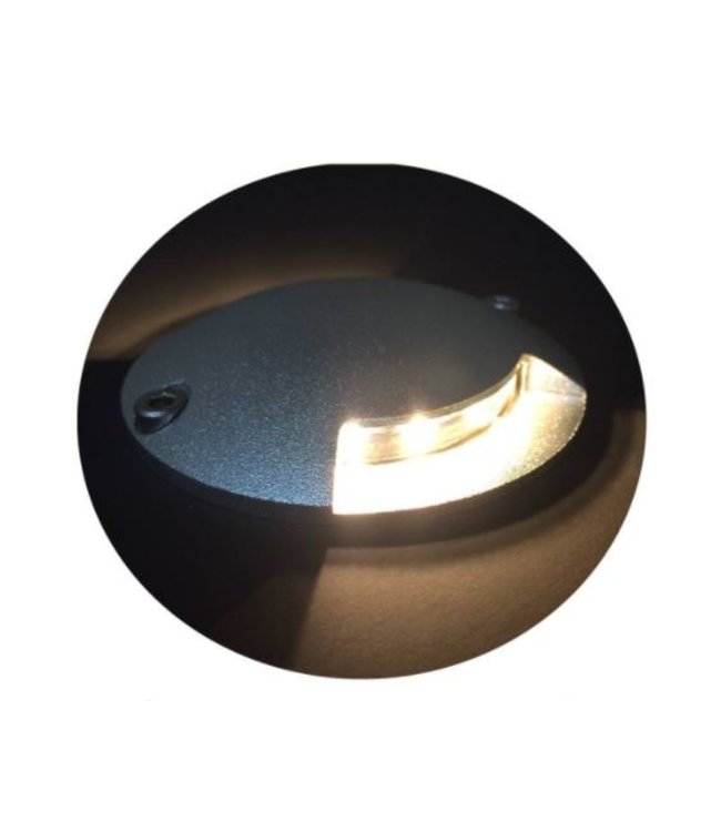 Led Vlonderspotje 12V, type 3 opbouw met vlakke onderkant)