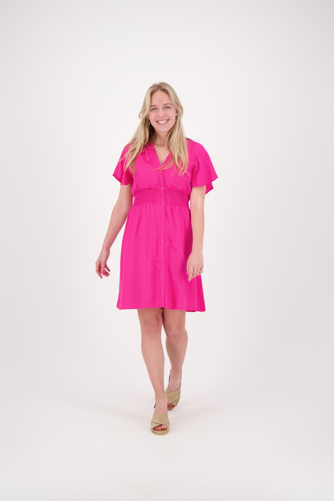 Freebird - Mae Mini Dress - Fuchsia