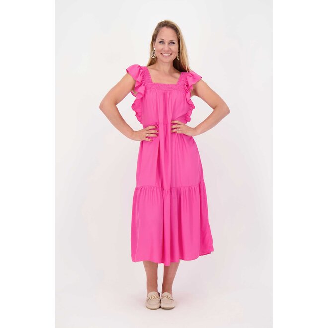 Co'Couture - Sunrise Smock Dress - Pink