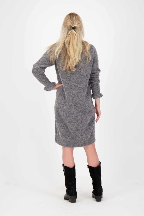 Selected Femme - Sia Knit Dress - Medium Grey Melange