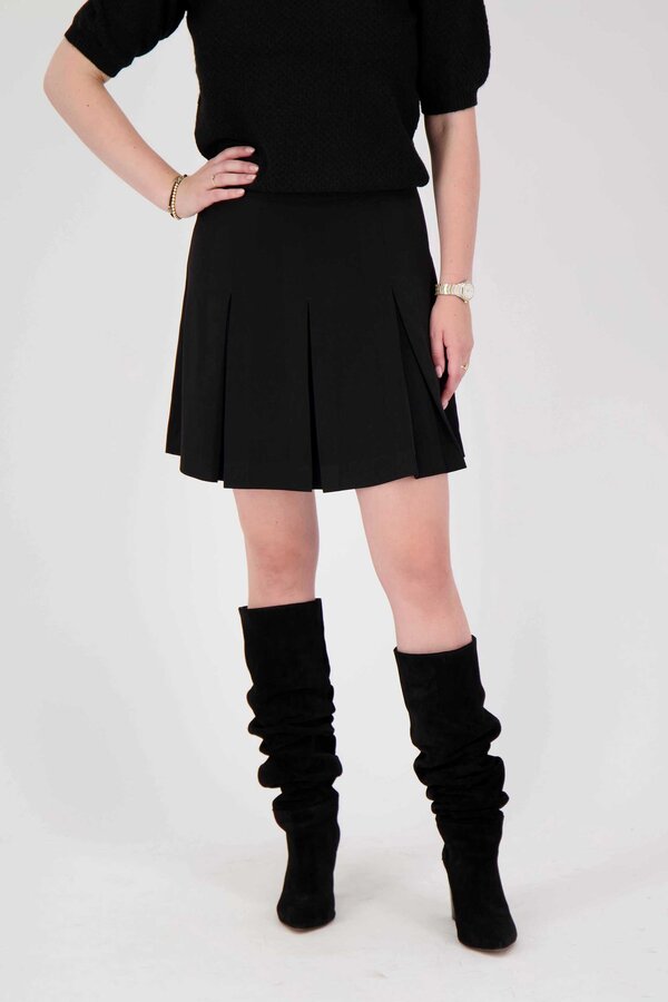Coster Copenhagen - Pleated Mini Skirt - Black