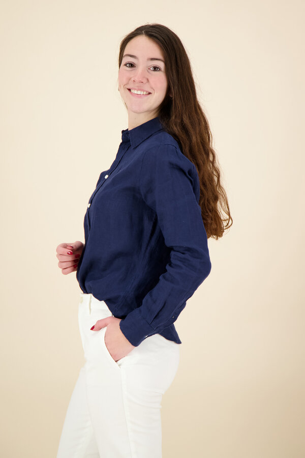 Polo Ralph Lauren - Linen Blouse - Navy