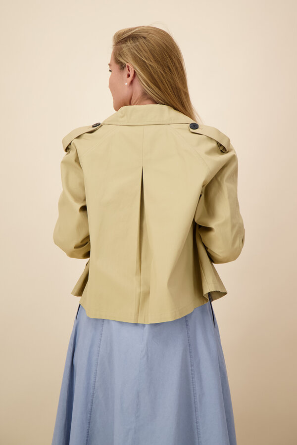 Studio AR by Arma - Samora Cropped Trenchcoat - Beige