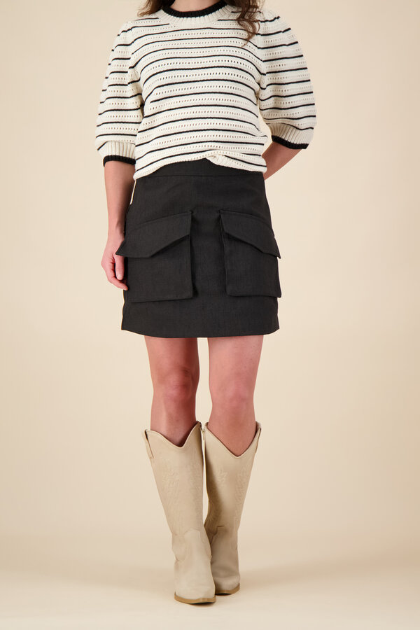 Neo Noir - Janet Structure Skirt - Black