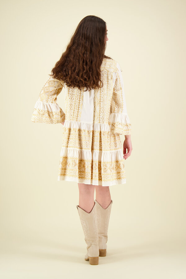 Greek Archaic Kori - Classic Dress - Natural/Gold