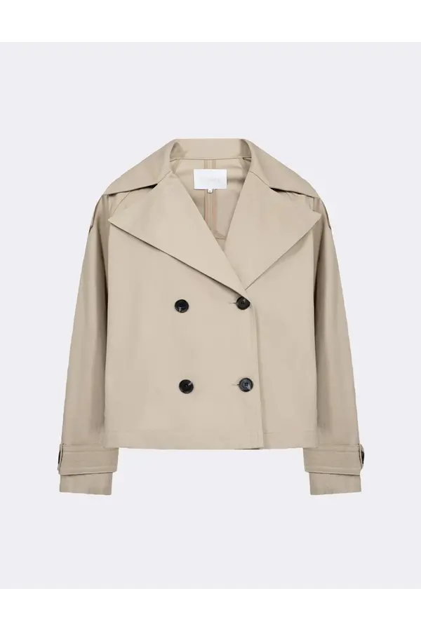 Levete Room - Files Short Trenchcoat - Plaza Taupe