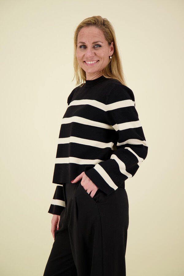 MSCH Copenhagen - Ginnette East Pullover - Black/Oatmeal