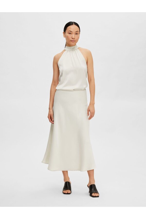 Selected Femme - Rachelle Midi Skirt - Birch