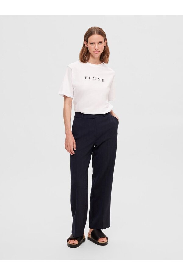 Selected Femme - Vilja T-Shirt - Bright White/Black