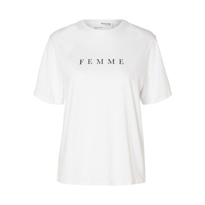 Selected Femme - Vilja T-Shirt - Bright White/Black