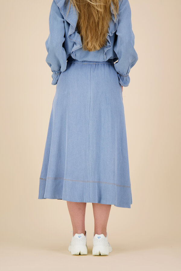 Co'Couture - Midi Skirt - Denim Blue