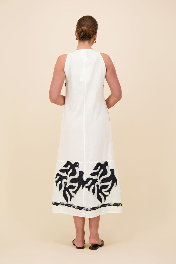 Nema - Maxi Dress - Off-White/Black