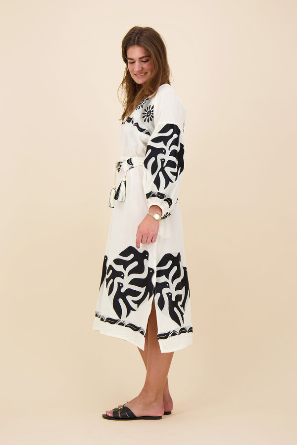 Nema - Maxi Dress - Off White/Black