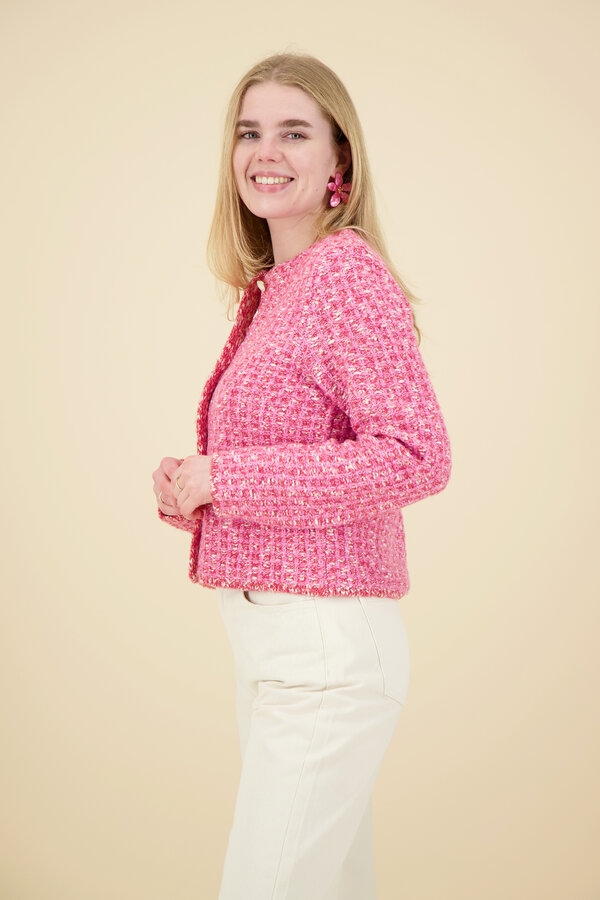 Fabienne Chapot - Josh Tweed Cardigan - Pink Candy