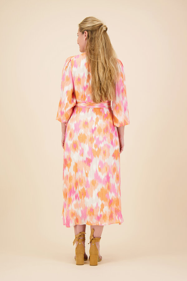 Freebird - Blossom Lurex Dress - Bellini Melon