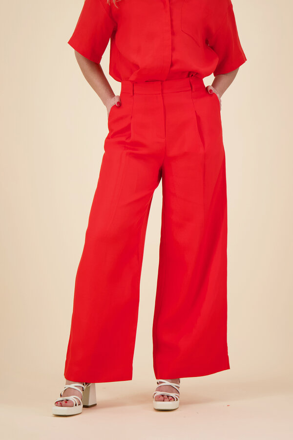 Selected Femme - Linnen Pants - Flame Scarlet